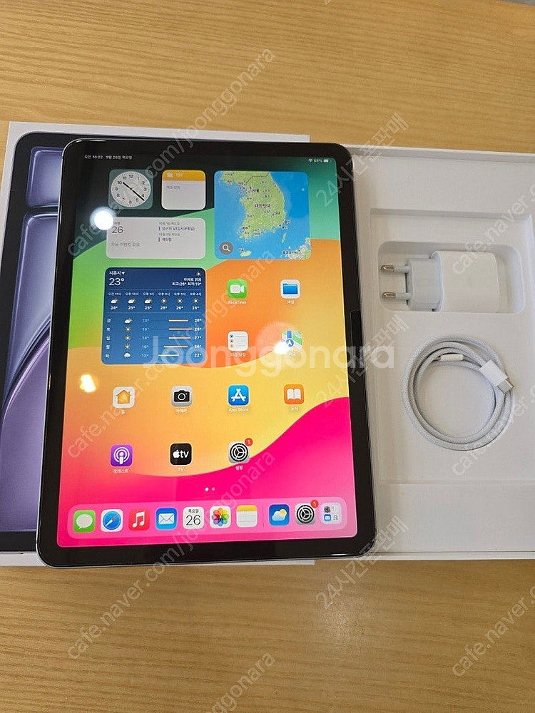 아이패드에어11스페이스그레이512gb M2 셀룰러+WIFI 단순개봉미사용판매합니다--1